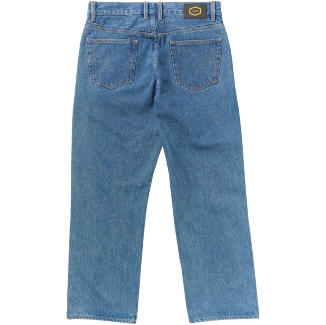 2026 RVCA Mens Americana Dayshift Denim Jeans 23A193504 - Blue Collar